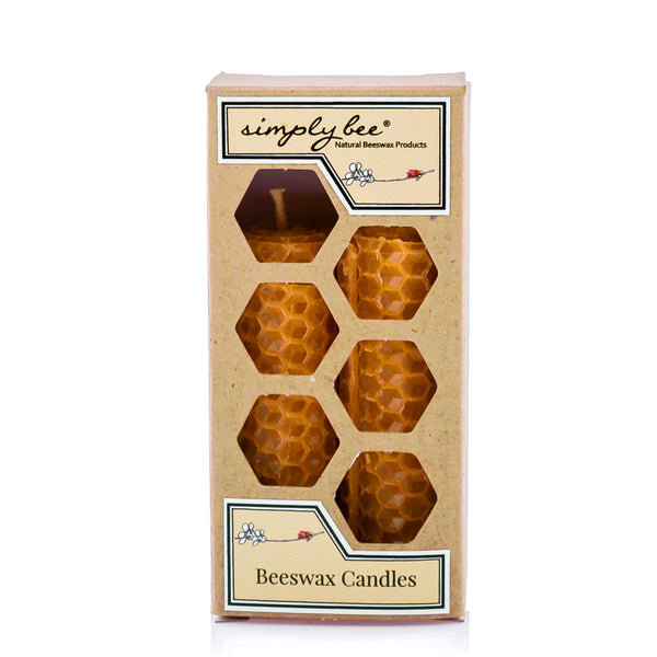 Rolled beeswax candle 8cm