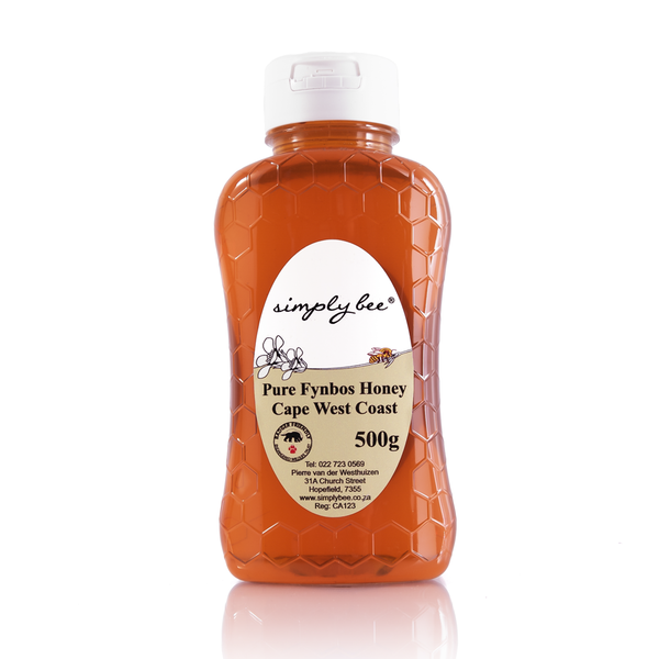 Pure fynbos honey squeeze bottle 500g